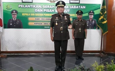 PELANTIKAN DAN SERAH TERIMA JABATAN KEPALA SUB BAGIAN PEMBINAAN KEJAKSAAN NEGERI NGAWI