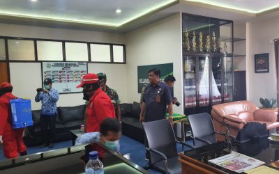ANTISIPASI COVID  – 19  KANTOR KEJAKSAAN NEGERI NGAWI LAKUKAN UPAYA PENCEGAHAN  PENYEBARAN COVID -19