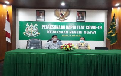 KEJAKSAAN NEGERI NGAWI MELAKUKAN RAPID TEST COVID – 19 UNTUK KEDUA KALINYA