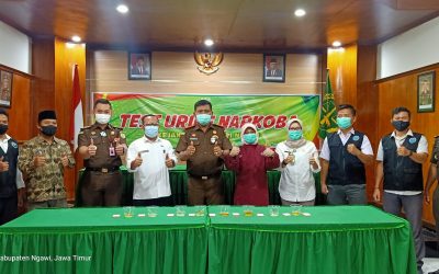 Pelaksanaan Kegiatan Tes Urine (Narkoba) di Kejaksaan Negeri Ngawi