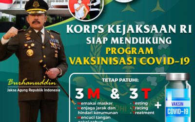 KORPS KEJAKSAAN RI SIAP MENDUKUNG PROGRAM VAKSINASI COVID-19