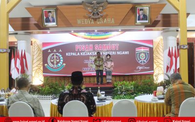 PISAH SAMBUT KEPALA KEJAKSAAN NEGERI NGAWI PEJABAT LAMA BAPAK ALI SUNHAJI,S.H.,M.H.