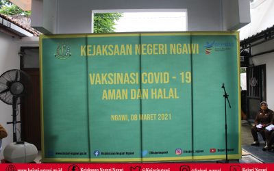 PELAKSANAAN VAKSINASI TAHAP SATU (1) PADA KEJAKSAAN NEGERI NGAWI