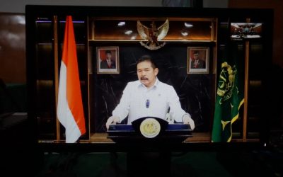 KUNJUNGAN KERJA JAKSA AGUNG REPUBLIK INDONESIA BESERTA JAJARAN SECARA VIRTUAL