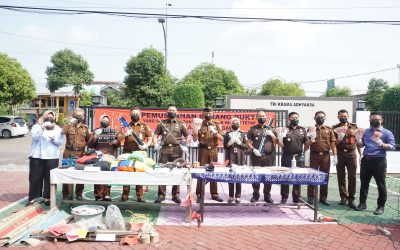 PEMUSNAHAN BARANG BUKTI DI KEJAKSAAN NEGERI NGAWI