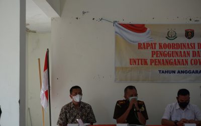 RAPAT KOORDINASI DAN EVALUASI PENGGUNAAN DANA DESEA UNTUK PENANGANAN COVID-19