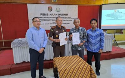 PENANDATANGANAN MOU ANTARA KEJAKSAAN NEGERI NGAWI DGAN DINAS PEMBERDAYAAN MASYARAKAT DAN DESA KAB. NGAWI