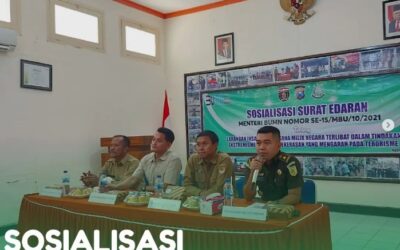 KEPALA SEKSI INTELIJEN KEJAKSAAN NEGERI NGAWI MENJADI NARASUMBER PADA KEGIATAN SOSIALISASI SURAT EDARAN MENTERI BUMN TENTANG LARANGAN INSAN PERHUTANI GROUP