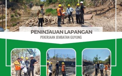 TIM PPS KEJARI NGAWI MELAKUKAN PENINJAUAN LAPANGAN TERHADAP PEKERJAAN PENGGANTIAN JEMBATAN GUYUNG RUAS Jl. TEPAS-KAYUT KEC. GERIH NGAWI