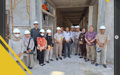 TIM PENDAMPINGAN HUKUM BIDANG DATUN KEJAKSAAN NEGERI NGAWI MELAKSANAKAN PENINJAUAN PEKERJAAN PEMBANGUNAN GEDUNG BARU KANTOR PERTANAHAN KAB. NGAWI