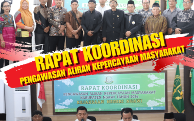 Rapat Koordinasi Pengawasan Aliran Kepercayaan Masyarakat