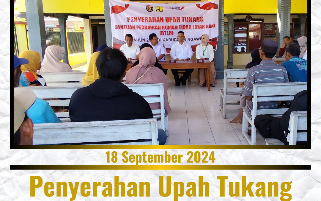 PENYERAHAN UPAH TUKANG