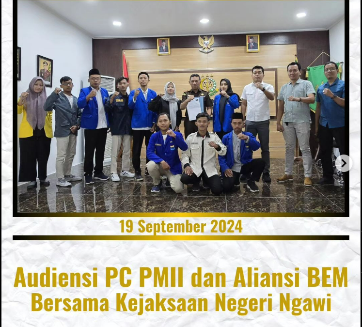 AUDIENSI BERSAMA PC PMII DAN ALIANSI BEM KAB. NGAWI