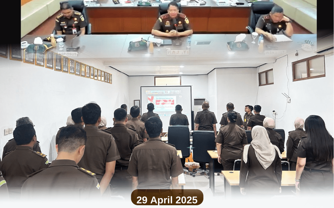 Pertemuan Perdana Secara Virtual Kepala Kejaksaan Tinggi Jawa Timur