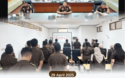 Pertemuan Perdana Secara Virtual Kepala Kejaksaan Tinggi Jawa Timur