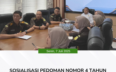 Sosialisasi Pedoman Nomor 4 Tahun 2025 tentang Evaluasi Akuntabilitas Kinerja Instansi Pemerintah di Lingkungan Kejaksaan RI