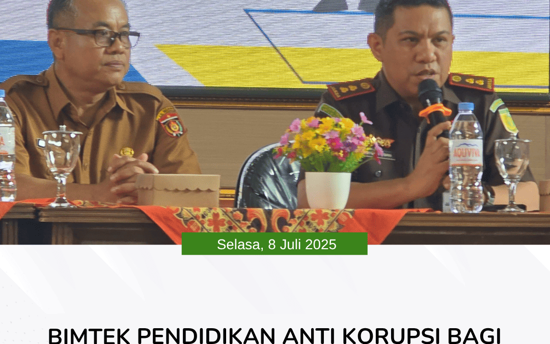 Bimtek Pendidikan Anti Korupsi bagi Kepala SD dan SMP se-Kabupaten Ngawi