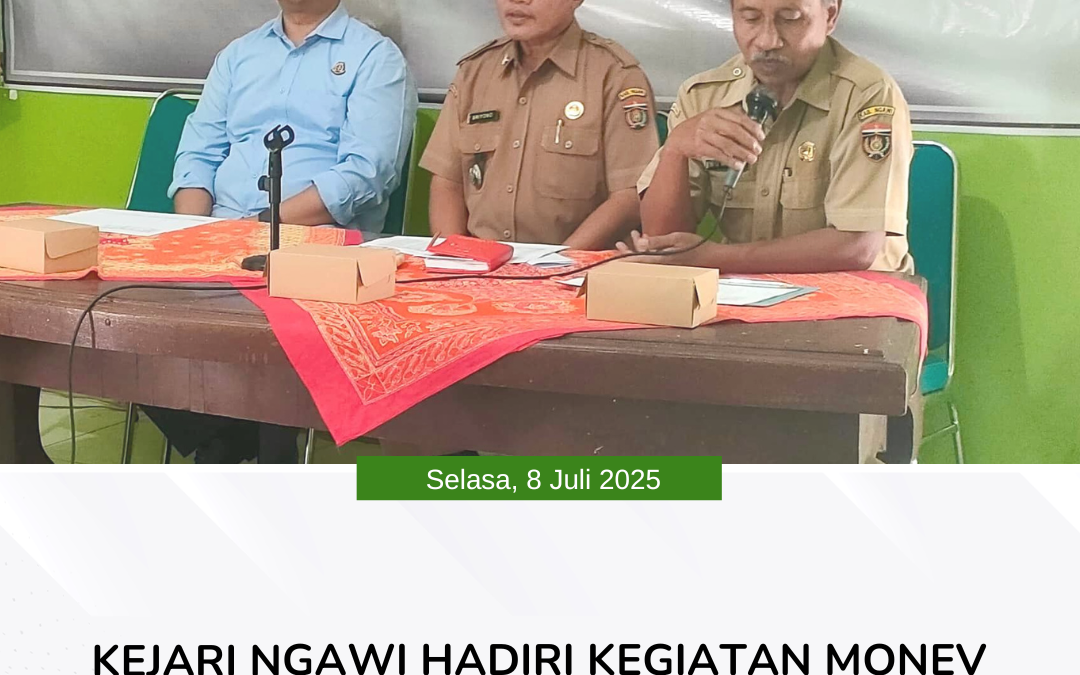 Kejari Ngawi Hadiri Kegiatan Monev Pemungutan PBB-P2 Tahun 2025 di Kecamatan Gerih dan Pitu