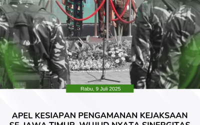 Apel Kesiapan Pengamanan Kejaksaan Se-Jawa Timur, Wujud Nyata Sinergitas Dalam Menjaga Independensi Hukum